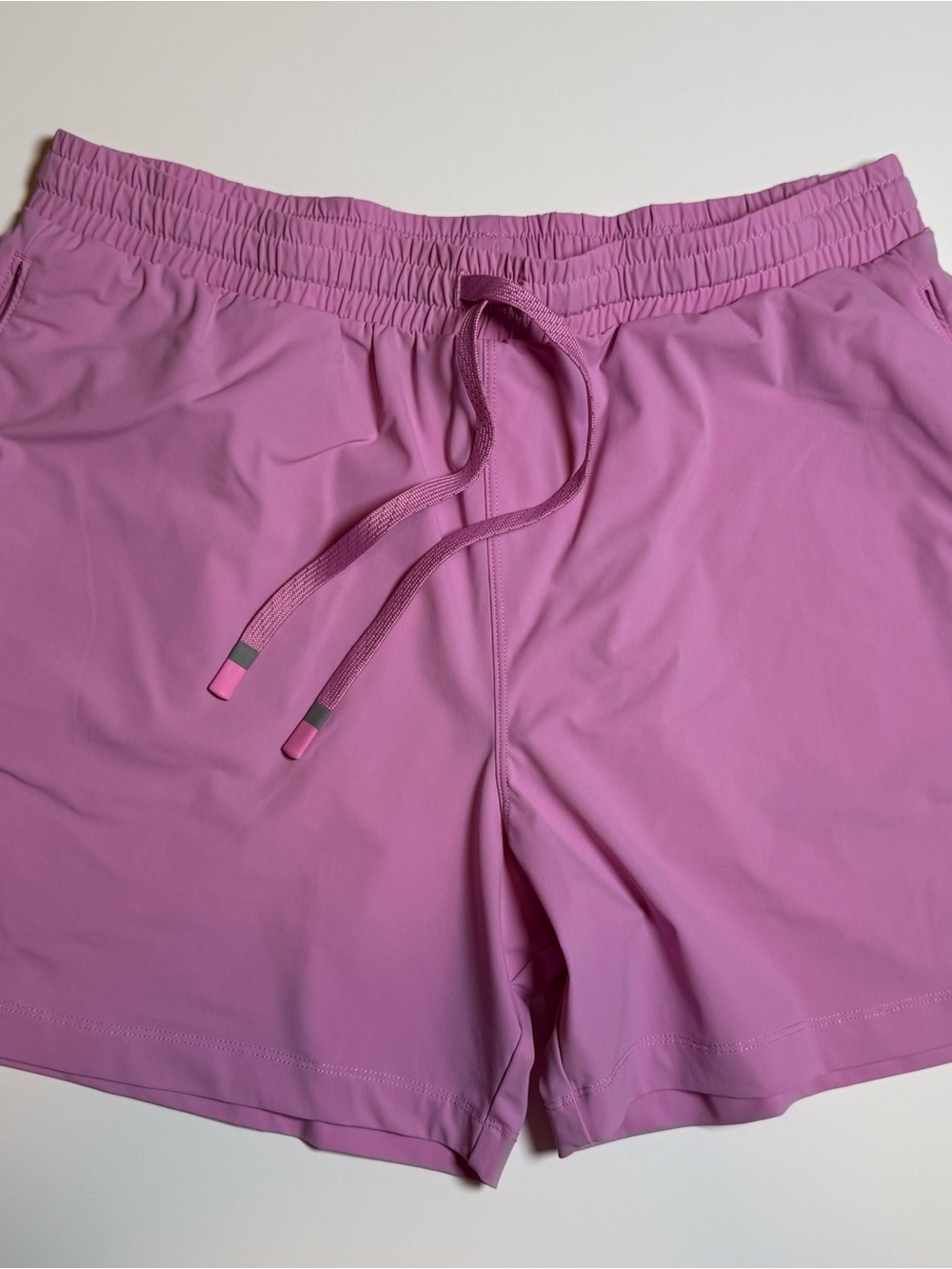 Fabletics Women's Running Shorts Purple Drawstring Pockets Athletic Sports L